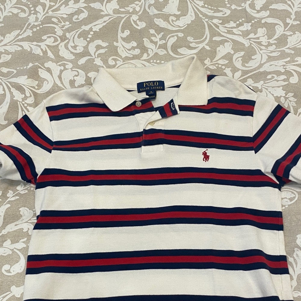 Polo by Ralph Lauren Kids Polo Shirt - Navy, Red, White.